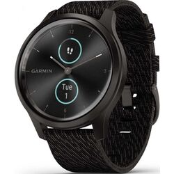 Ceas inteligent Garmin Vivomove Style Woven Nylon Band ( Black Pepper/Graphite)
