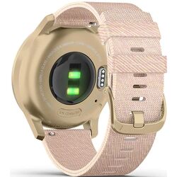 Ceas inteligent Garmin Vivomove Style Woven Nylon Band (Blush Pink/Light Gold) Thumb