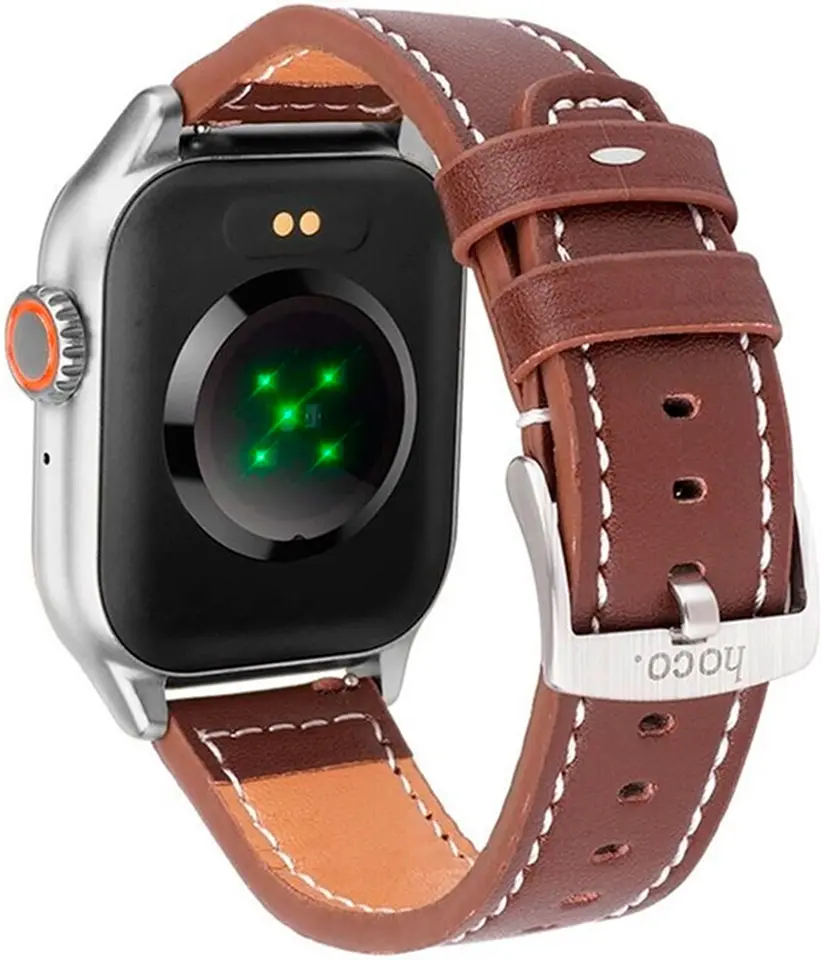 Ceas inteligent Hoco Y17 (Silver/Brown)