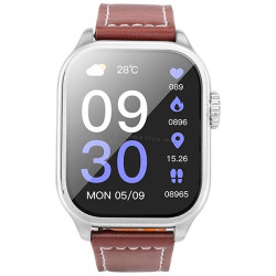 Ceas inteligent Hoco Y17 (Silver/Brown)