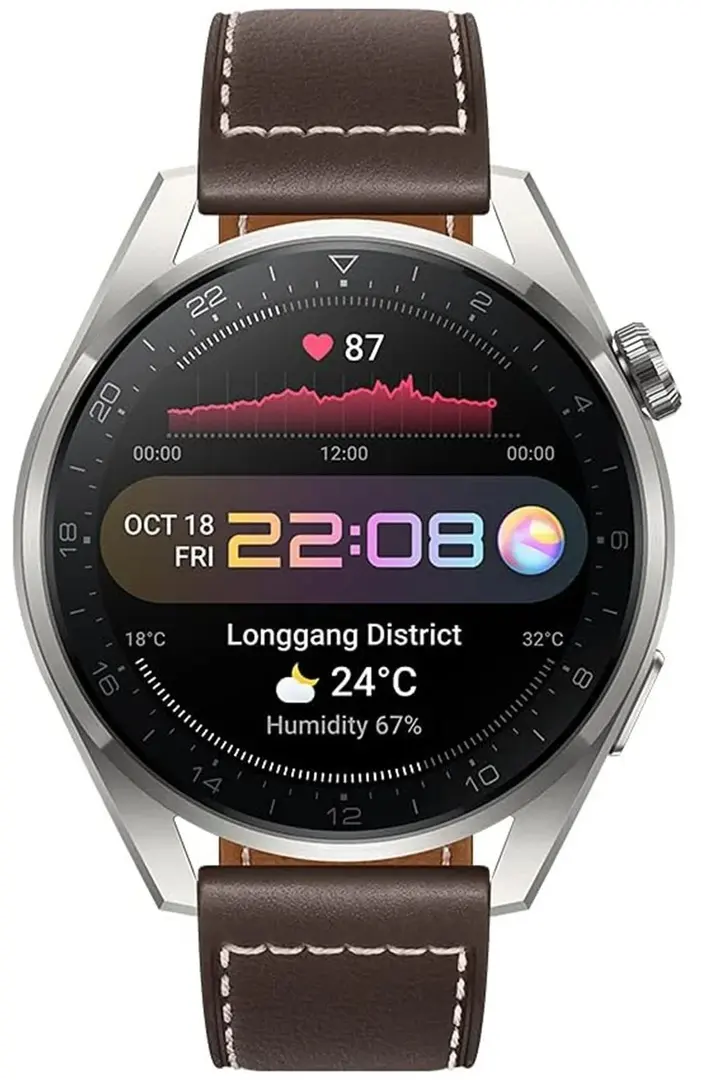 Смарт-часы Huawei Watch 3 Pro (Titanium Grey/Brown)
