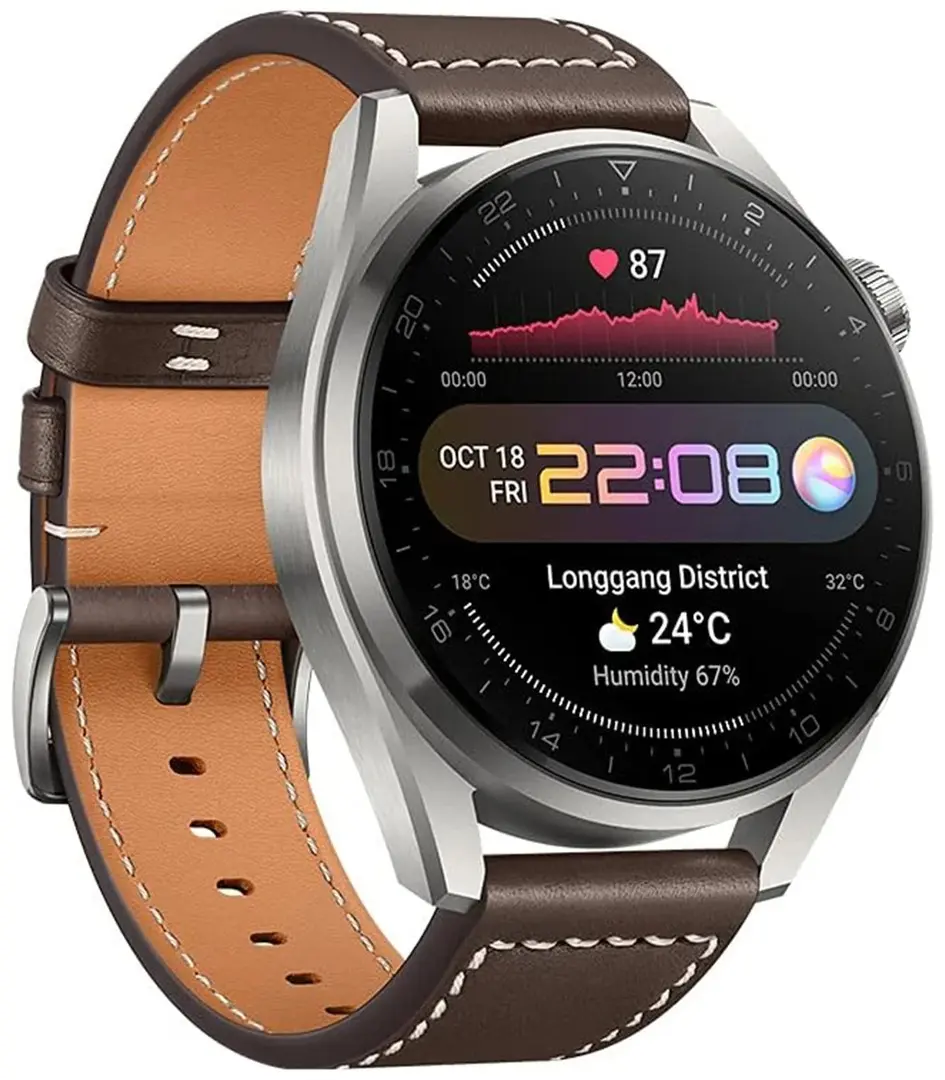Смарт-часы Huawei Watch 3 Pro (Titanium Grey/Brown)
