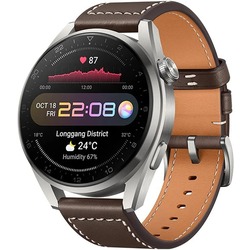 Ceas inteligent Huawei Watch 3 Pro (Titanium Grey/Brown)