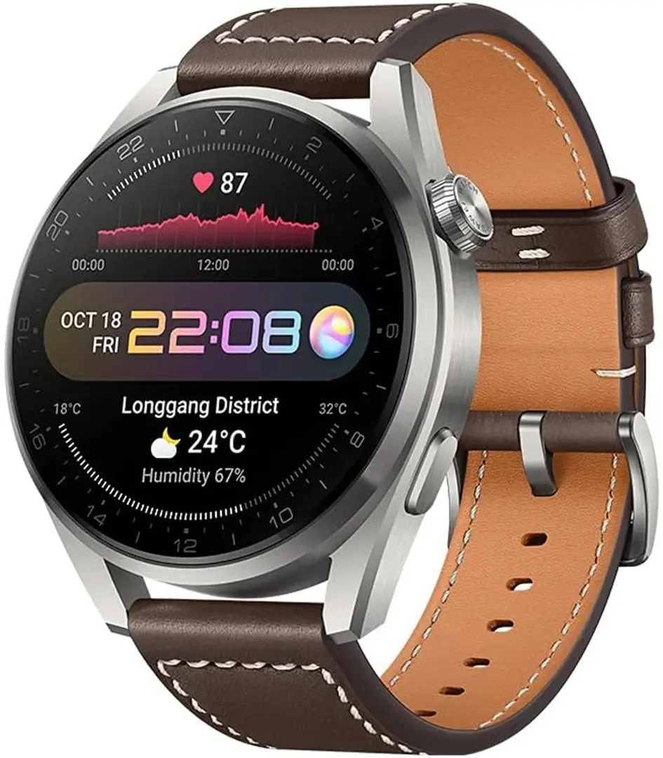 Смарт-часы Huawei Watch 3 Pro (Titanium Grey/Brown)