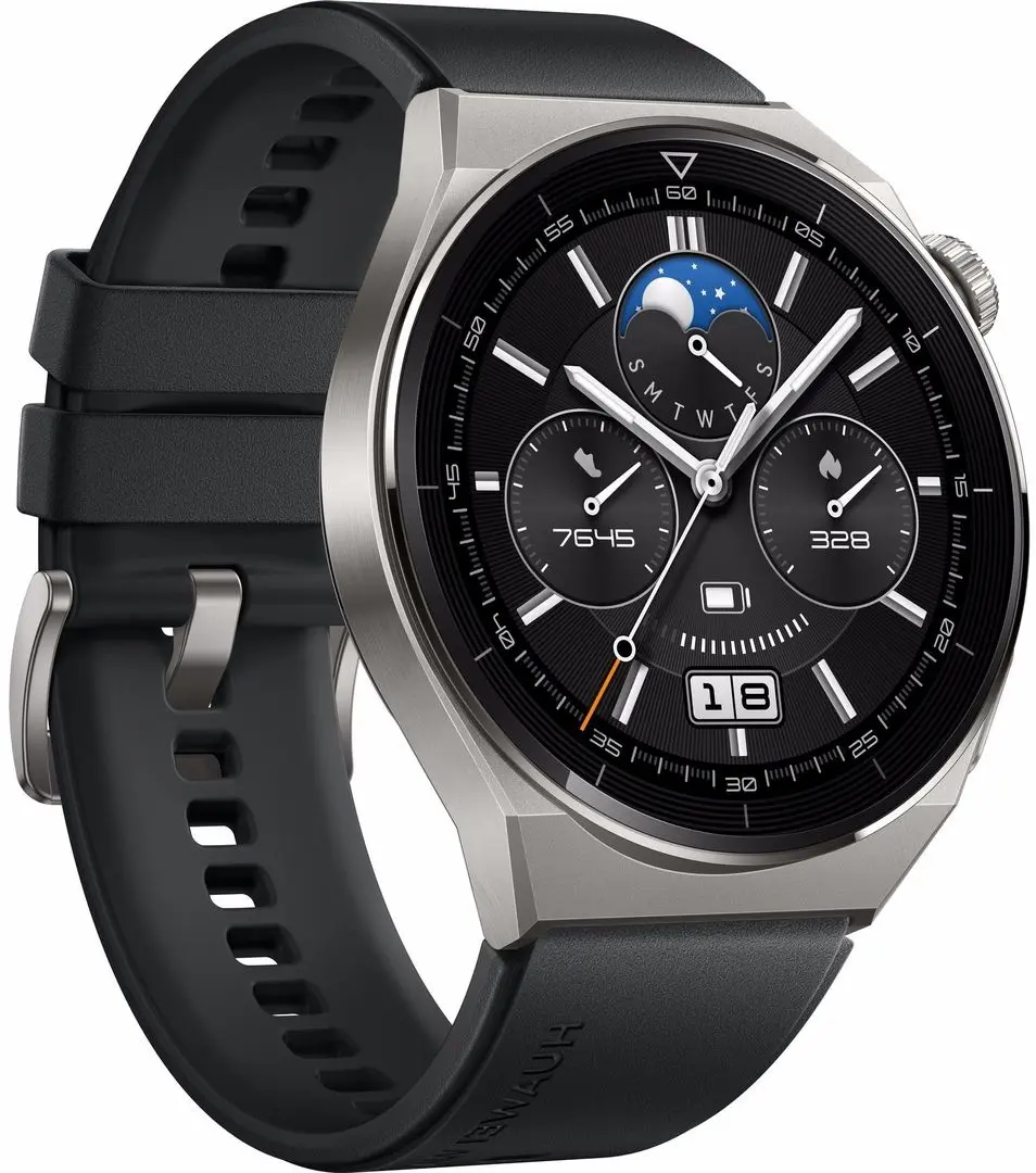 Ceas inteligent Huawei Watch GT 3 Pro Titanium (Black)