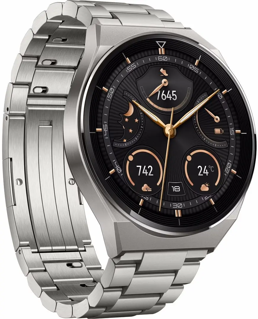 Ceas inteligent Huawei Watch GT 3 Pro Titanium (Silver)