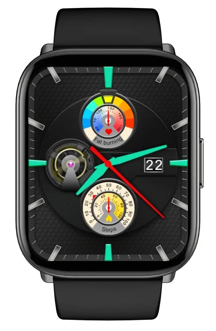 Ceas intelegent KingWear KW80 (Black) - 2