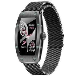 Ceas inteligent Kumi K18 Svarovski (Black)