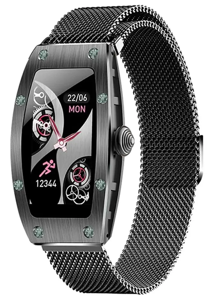 Смарт-часы Kumi K18 Svarovski (Black)