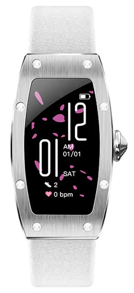 Ceas inteligent Kumi K18 Svarovski (Silver)