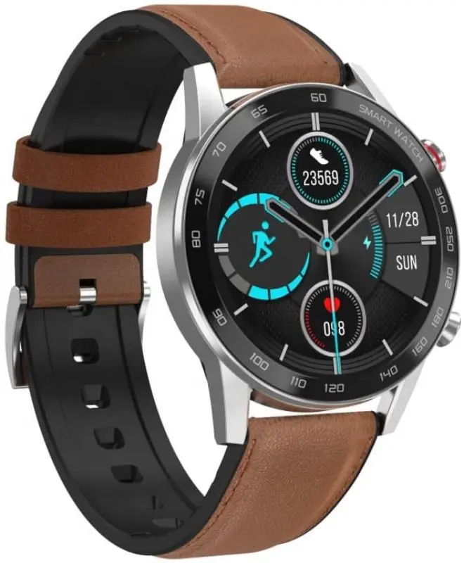 Ceas inteligent OroMed Oro-Smart FIT4 (Silver/Brown) - 2