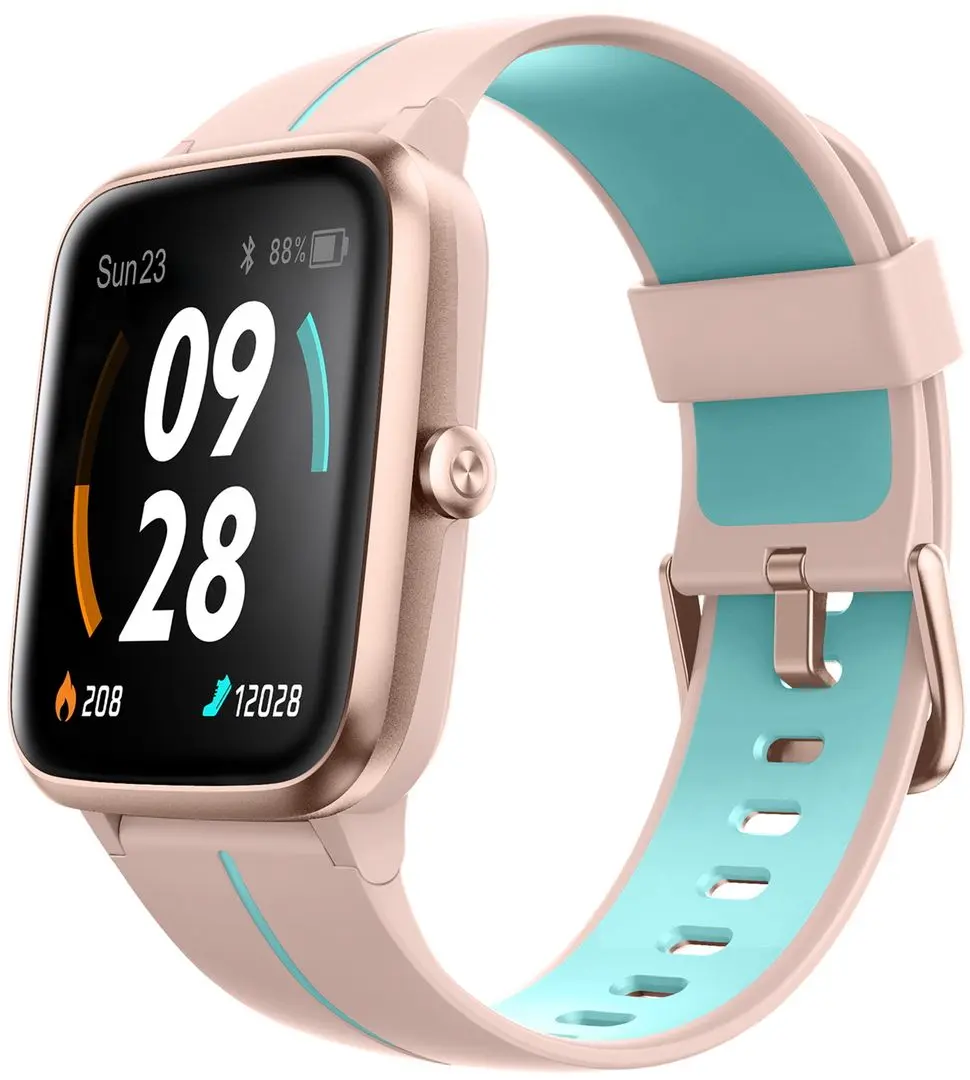 Ceas inteligent Ulefone UF-WG/PK 42mm (Pink/Turquoise)