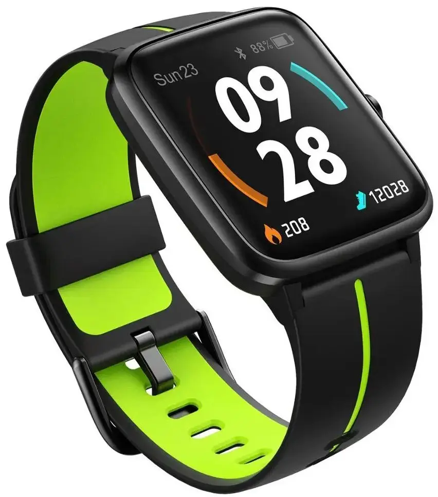 Ceas inteligent Ulefone Watch GPS (Black/Green) - 2