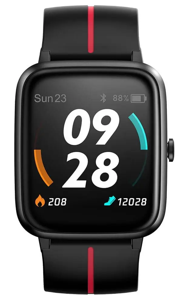 Ceas inteligent Ulefone Watch GPS (Black/Red) - 2