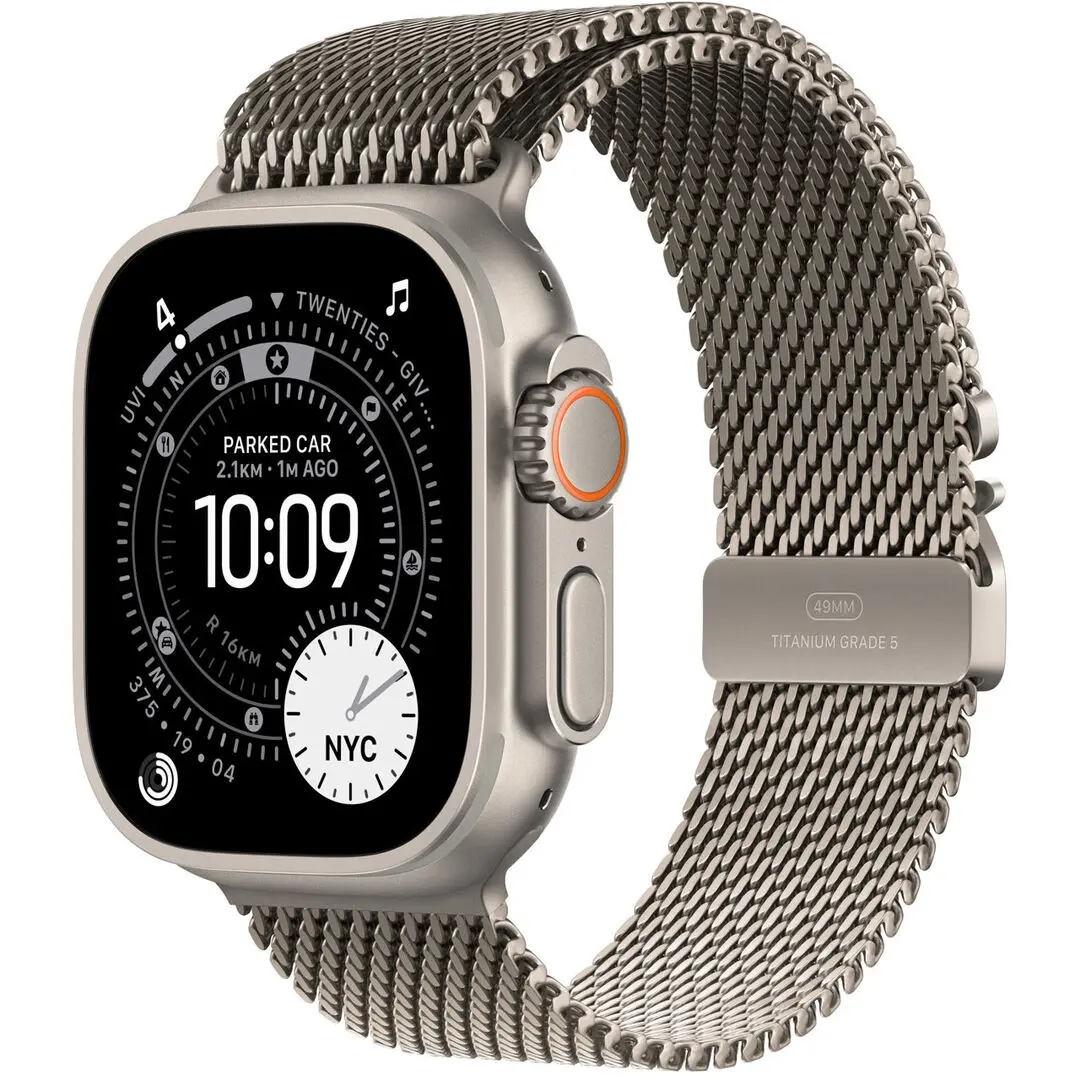 Ceas inteligent Apple Watch Ultra 3 GPS + Cellular (Natural Titanium)