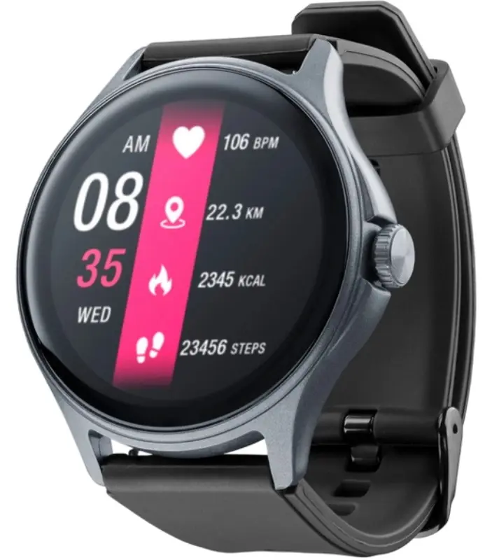 Ceas inteligent Cellularline Smart Watch Ion Pro Round (Black)