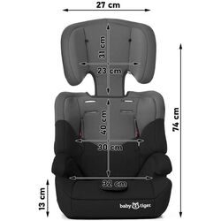 Автокресло Baby Tiger Mali (Gray/Black) Thumb