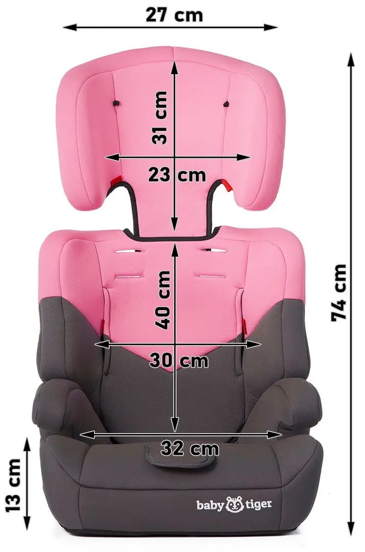 Автокресло Baby Tiger Mali (Pink) - 9