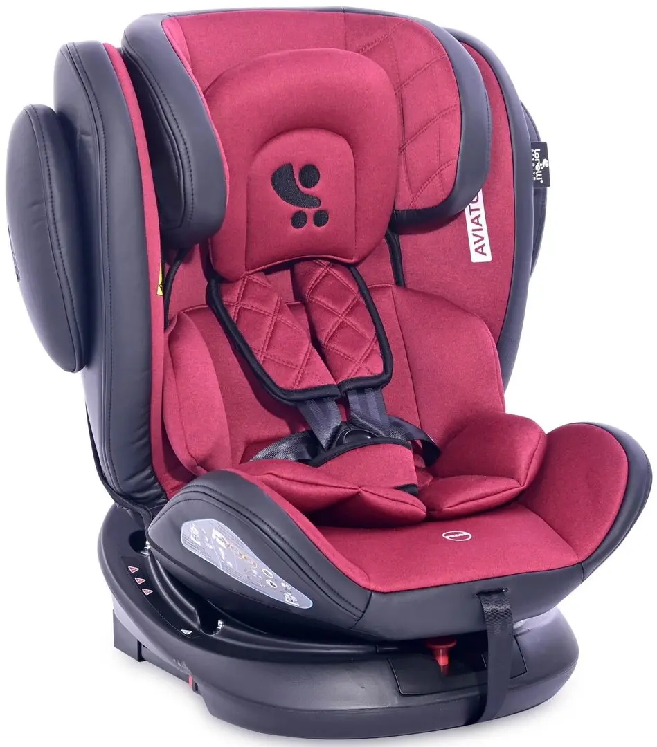 Scaun auto Bertoni (Lorelli) Aviaton Isofix (Black/Red) - 2