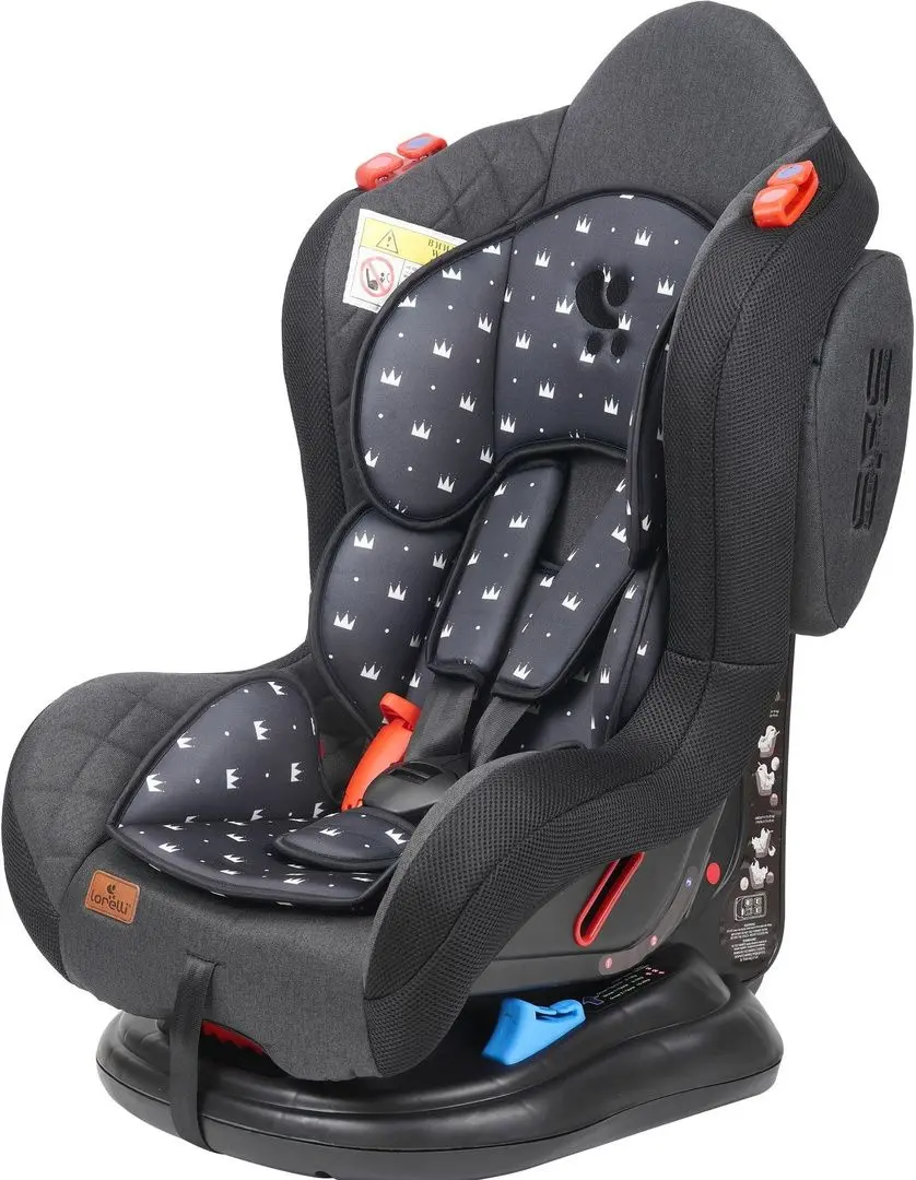 Автокресло Bertoni (Lorelli) Jupiter+SPS (Black Crowns)