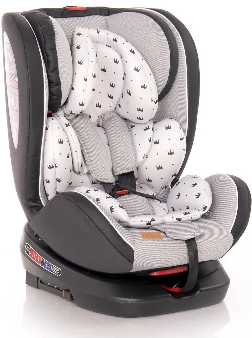 Автокресло Bertoni (Lorelli) Nebula Isofix (Grey Crowns)
