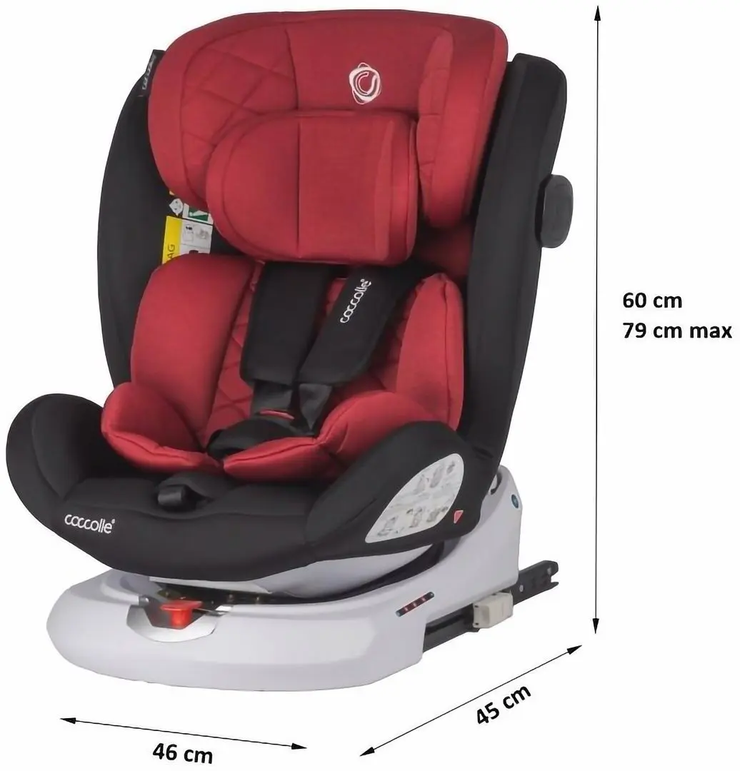 Scaun auto Coccolle Lyra iSize (Dahlia Red) - 9