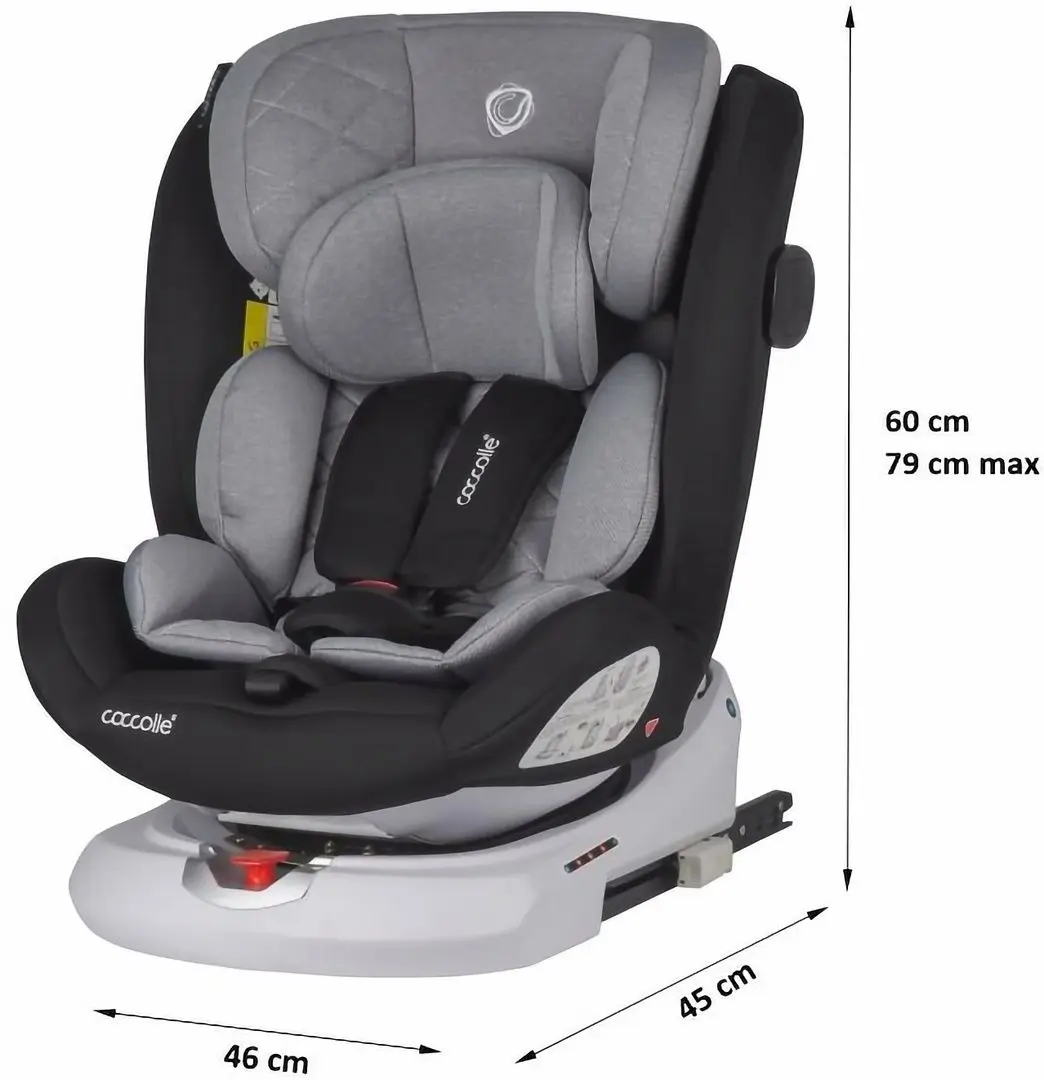 Scaun auto Coccolle Lyra iSize (Greystone) - 9