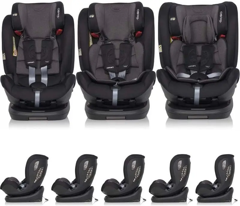 Scaun auto EasyGo Convert (Iron Black)