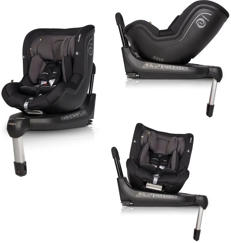 Scaun auto EasyGo Rotario (Iron Black)