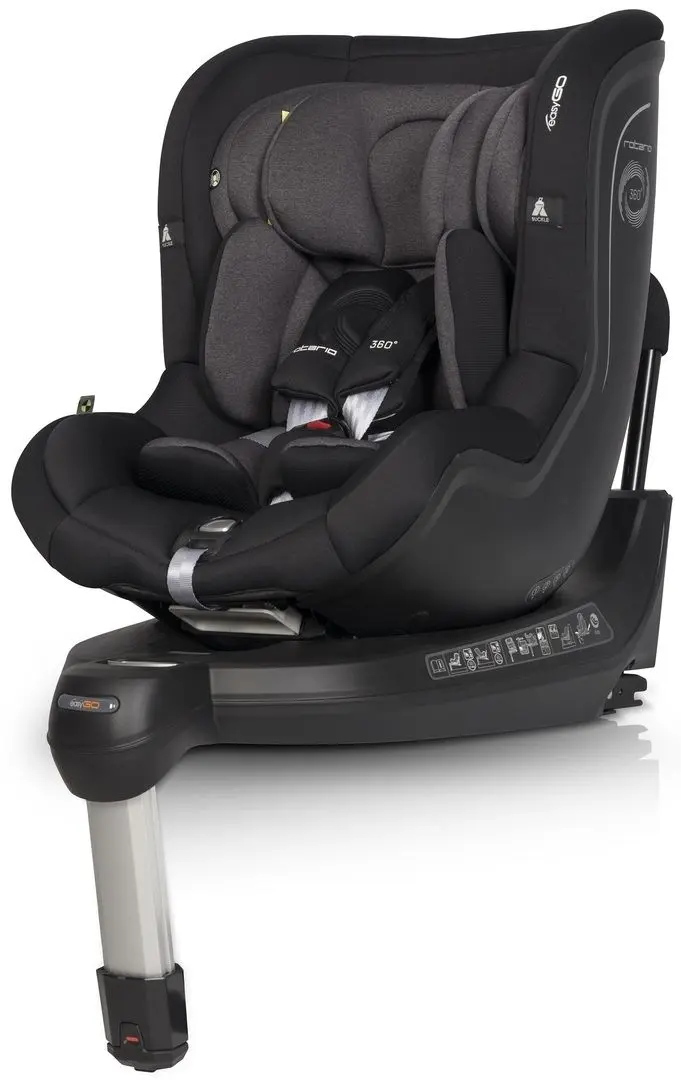 Scaun auto EasyGo Rotario (Iron Black)