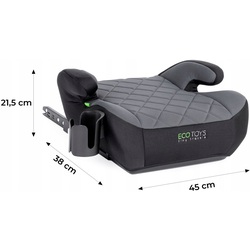 Scaun auto Ecotoys Tiny Travels (Grey/Black) Thumb