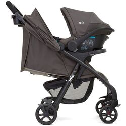 Set carucior pentru plimbare și scaun auto Joie Muze LX + Juva (Dark Pewter)