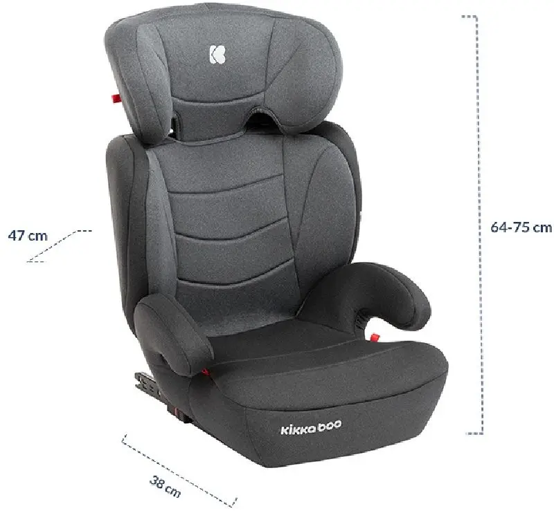 Scaun auto Kikka Boo Amaro Isofix (Dark Grey)