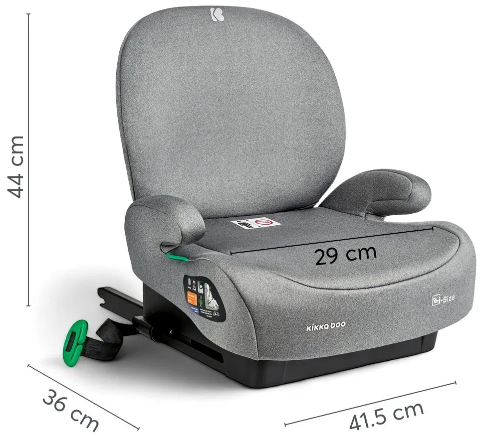 Автокресло Kikka Boo I-Boost (Light Grey) - 7