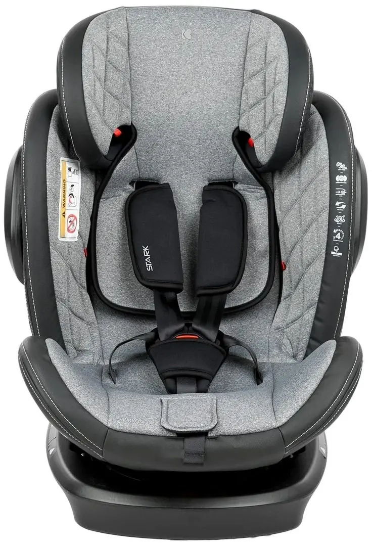 Scaun auto Kikka Boo Stark (Light Grey)