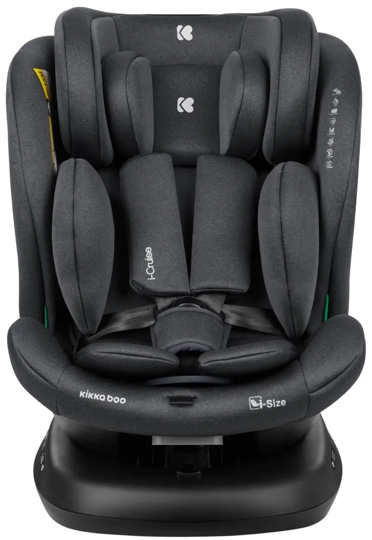 Scaun auto KikkaBoo i-Cruise (Dark Grey)