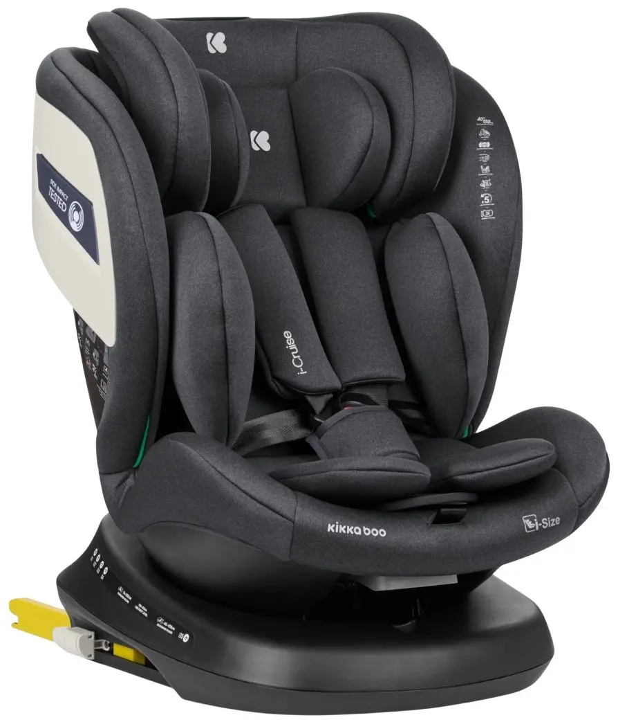 Scaun auto KikkaBoo i-Cruise (Dark Grey)