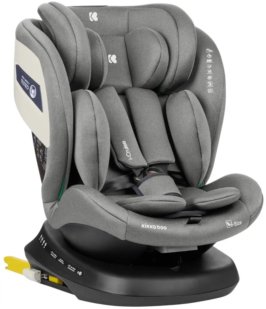 Автокресло KikkaBoo i-Cruise (Light Grey)