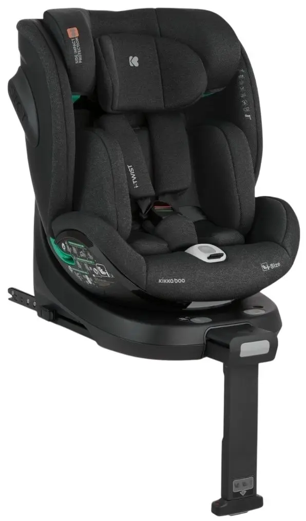 Scaun auto KikkaBoo i-Twist (Black)