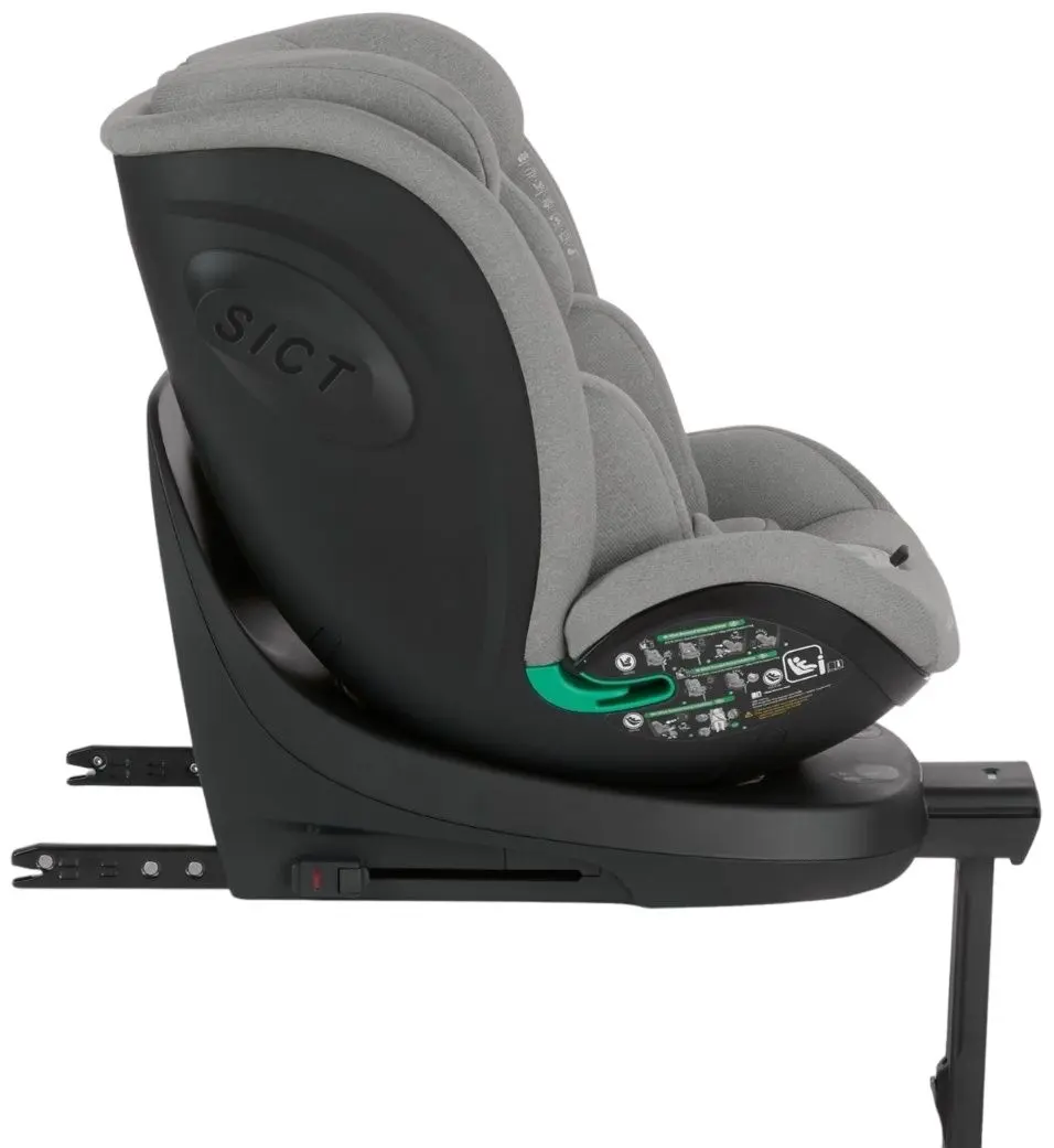 Scaun auto KikkaBoo i-Twist (Light Grey)