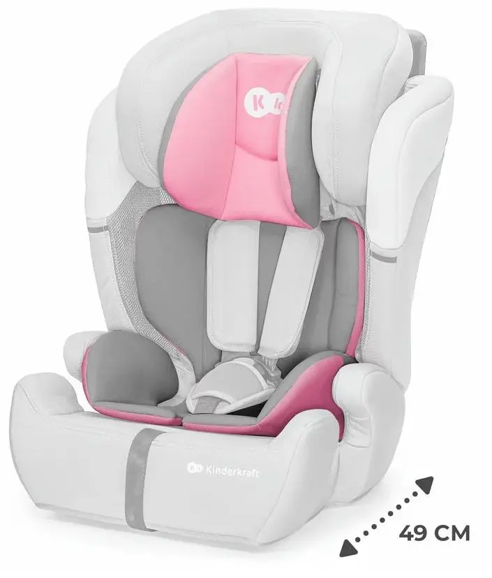 Автокресло Kinderkraft Comfort Up i-Size KCCOUP02PNK0000 (Grey/Pink) - 3