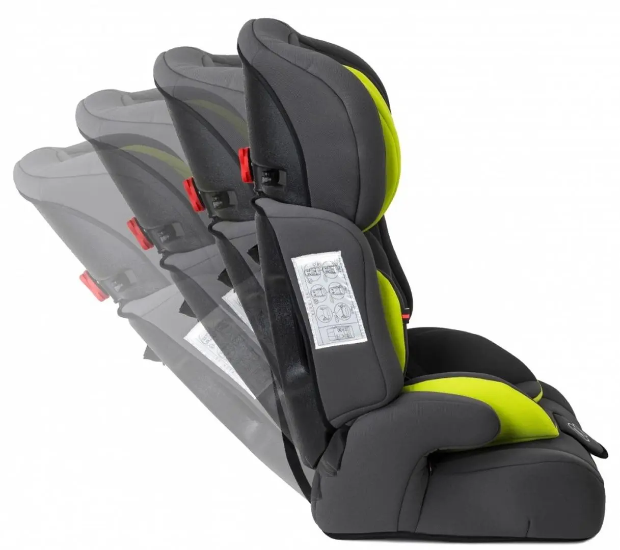 Scaun auto Kinderkraft Comfort Up (Lime/Gray)