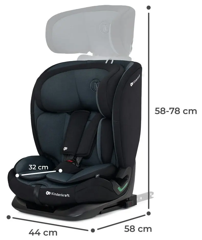 Scaun auto Kinderkraft Oneto3 i-Size KCONE300BLK0000 (Black)