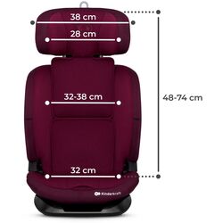 Scaun auto Kinderkraft Oneto3 i-Size KCONE300RED0000 (Burgundy) Thumb