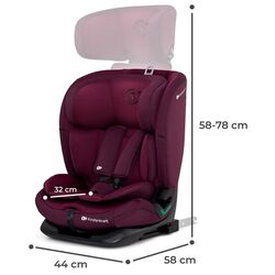 Scaun auto Kinderkraft Oneto3 i-Size KCONE300RED0000 (Burgundy) Thumb