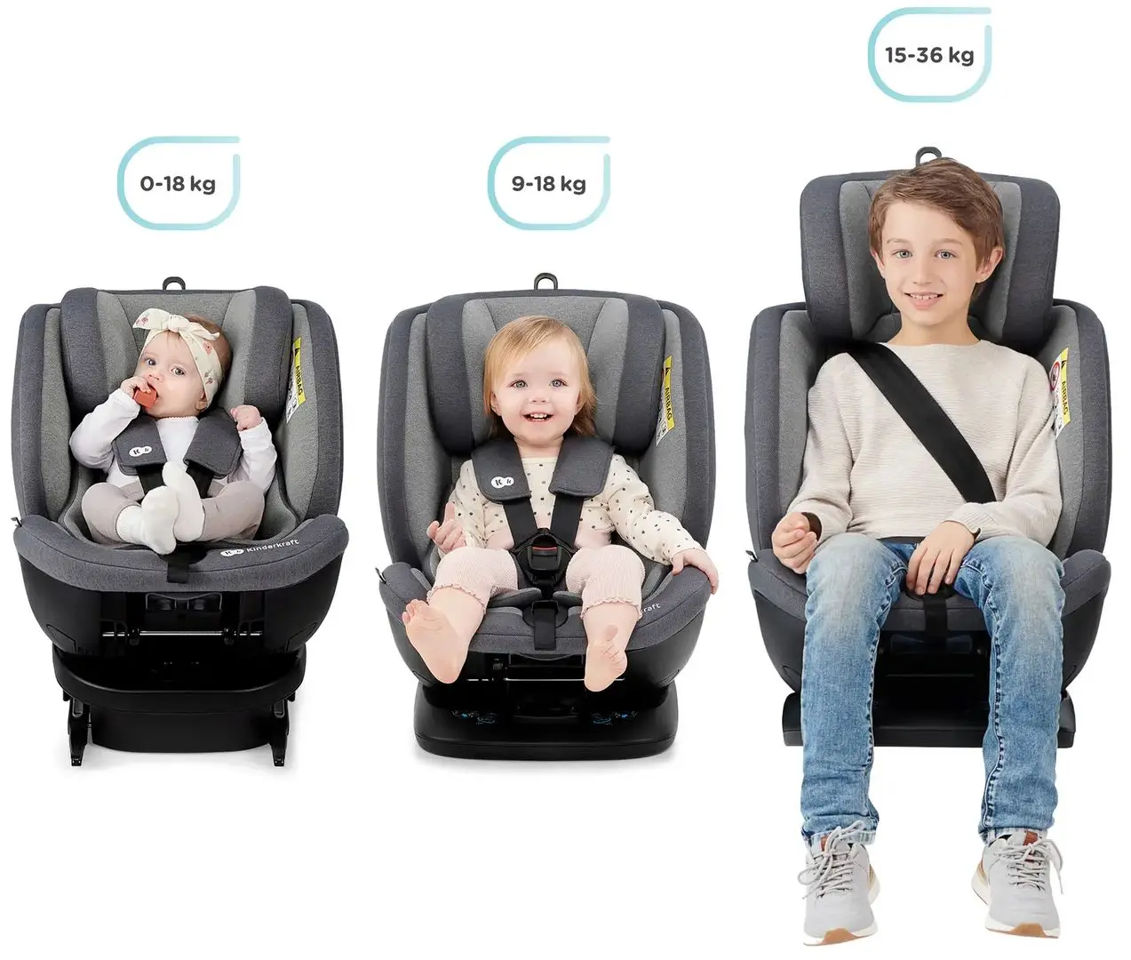 Scaun auto KinderKraft Xpedition (Grey)