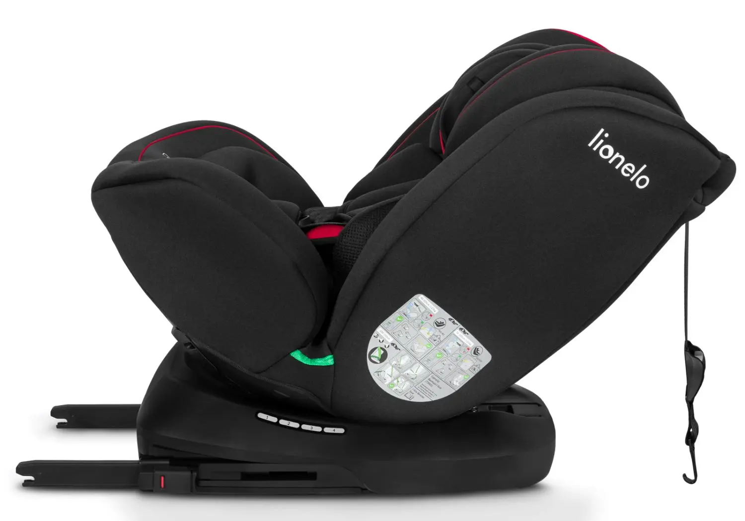 Автокресло Lionelo Bastiaan I-Size (Black/Red)