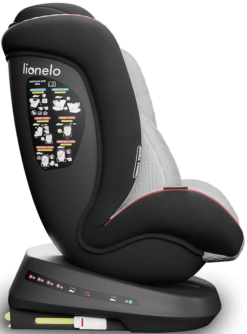 Автокресло Lionelo Bastiaan One (Grey Stone/Black) - 3
