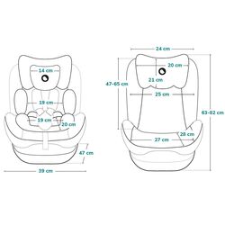 Scaun auto Lionelo Bastiaan (Pink/Grey) Thumb