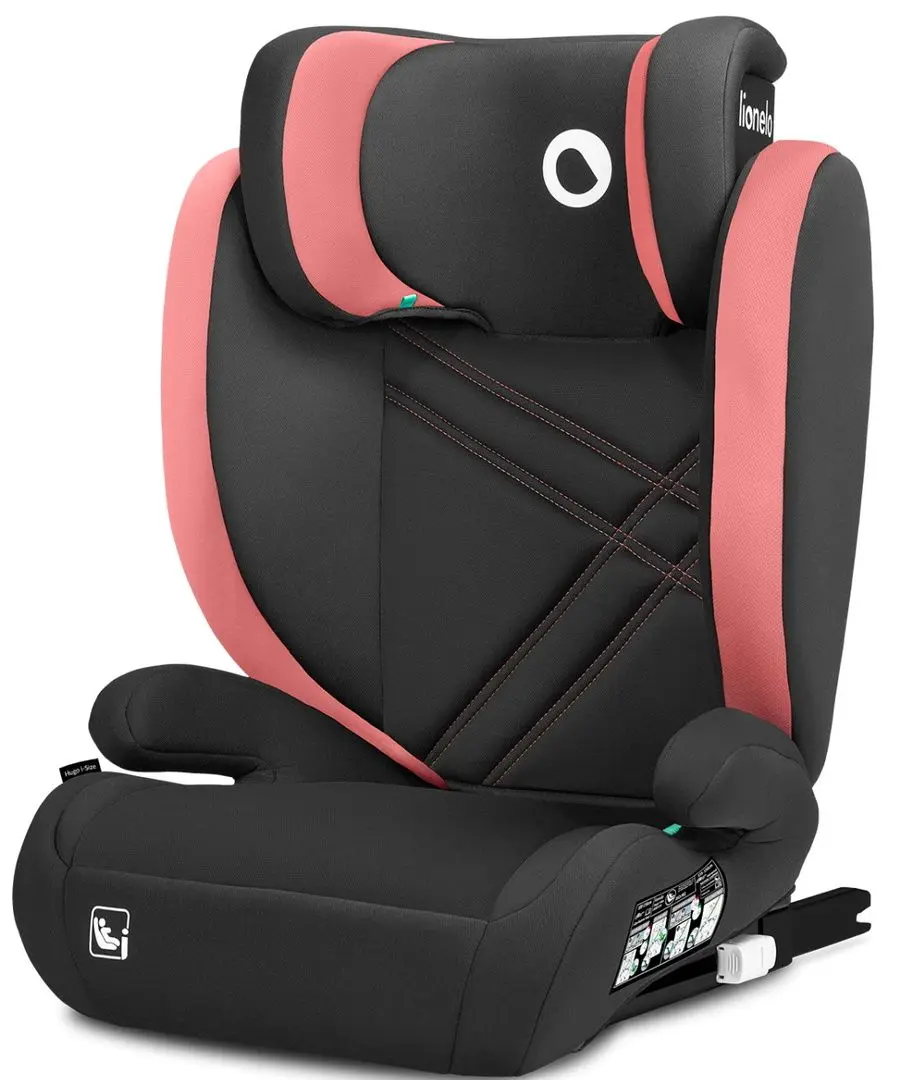 Scaun auto Lionelo Hugo i-Size (Black/Pink)